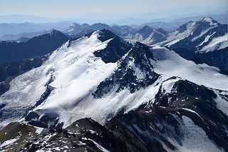 15 Horcones Glacier, Cerro de los Horcones And Cuerno In The Foreground With Cerro Pan de Azucar, Cerro El Tordillo, Cerro Piloto In The Distance From Aconcagua Camp 3 Colera.jpg
